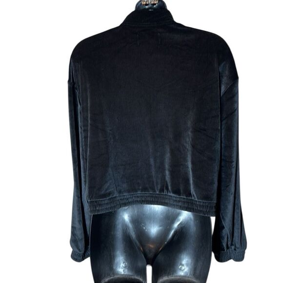 Victoria’s Secret on point women’s large velvet ribbed mock neck zip up sweater - Picture 4 of 6